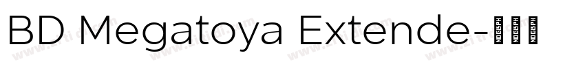 BD Megatoya Extende字体转换
